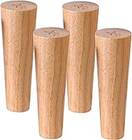 Solid wood furniture legs,sofa feet,Feet Replacement Reliable Wooden with Mounting Plate Screws and