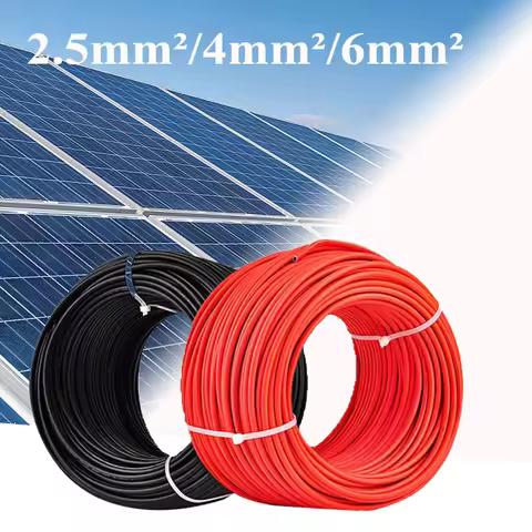 14/12/10 AWG Solar Panel Extension Cable Tinned Copper 2.5mm2 4mm2 6mm2 Solar Power Cable Wire for P
