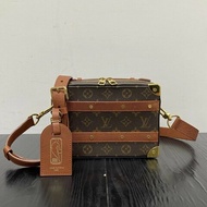 LV NBA聯名款 Trunk硬盒子肩背斜背包芯片款 21*15*7 99新配件塵袋
