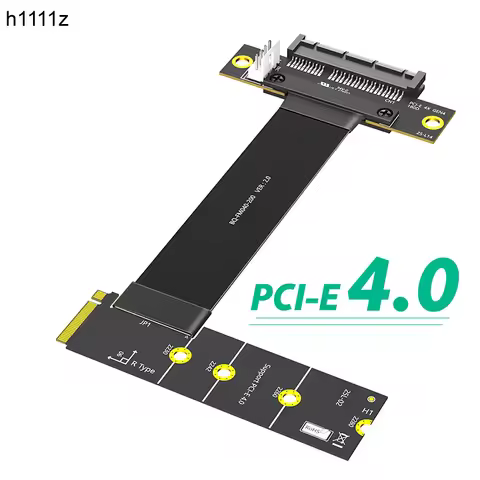 NEW NVME to PCIE X4 Riser Cable Extender M.2 PCIE4.0 M Key to PCI Express 4X 4.0 Adapter Card Extens