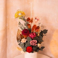 限自取【雍容】新春 乾燥花 永生花盆栽 日本新年盆花 特大XL
