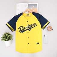 Navy yellow dodgers baseball Jersey for men and women