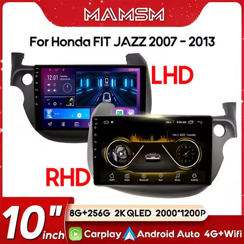 For Honda Jazz 2 GG 2008 -2014 Fit 2 GE GP GE 2007-2014 Car Radio Navigation Multimedia Video Player