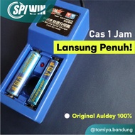 1 HOUR CHARGER FULL CASAN CARGER CHARGE AA 2 SLOT BATTERY CHARGER AULDEY