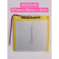 4000mAh 87mm x 85mm x 4mm Original China Tablet Battery For Model Tablet 8 inch 2 & 3 Wayer Bateri C