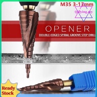 M35 HSS-Co Cobalt Step Drill Bit 3-13mm Hex Shank Woodworking Bit Hex Metal Drill Bit Tool HSS-Co Co