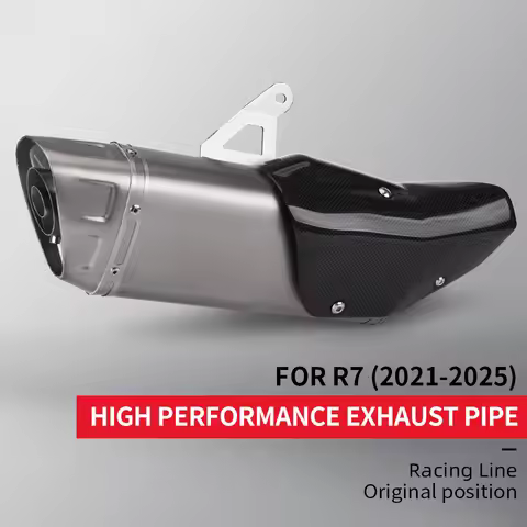 51mm Motorcycle Exhaust Muffler Escape for R7 2021-2025