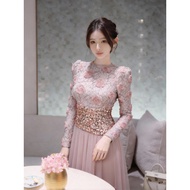 IBUY Spring 2026 Slim-Fit Floral Embroidered Gauze Dress