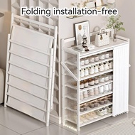 Folding Shoe Rack shoe cabinet Installation-Free Shoe Cabinet shoe rack cabinet Multi-Layer Shelf Entry Shoe Rack Anti-dust Storage Rack shoe cabinet outdoor kabinet kasut rak kasut bertingkat