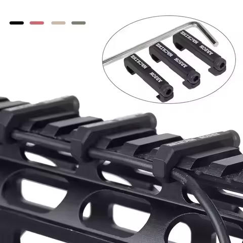 3pcs/Set Wire Guide System Cable Management Rail Cover Picatinny Rail Handguard Wire Guide Tail Fixe