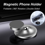 Foldable 360 Degrees Rotation Double-Sided Magnetic Phone Holder for Car Wall Desktop Gym Treadmill 