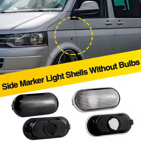 2PCS Only Shells For VW Transporter T5/Multivan Bora Side Turn Signal Light Lamp Covers For SEAT Ibi