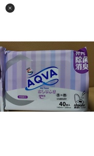 全新，威露士，AQVA，沖水濕紙巾，40片裝，原價：$22.9一包，清屋環保價：$20兩包（平均$10一包），港鐵站交收

Brand new, Walch, AQVA, flushing wet w