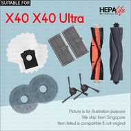 Dreame X40, X40 Ultra Compatible Robot Vacuum Cleaner Accessories -  Hepalife