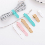 [ Ready Stock ] 4 Pcs/Set Silicone Charger Cord Winder/ Earphone Clip Charger Organizer/ Phone Cable