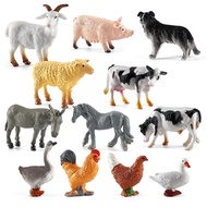 12pcs Mini Farm Animal Figurines Realistic Farm Animal Figures Toys Plastic Farm Barn Animals Playse