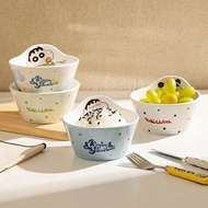 Crayon Shin-Chan Rice Bowls Special-Shaped Creative Cute High-Value Ceramic Dishes Utensils Soup Sma