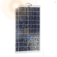 8 Watt Solar Panel - IPX6 Waterproof 5 Volt Monocrystalline Solar Panel 19% High Efficiency Type-C F
