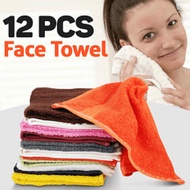 12pcs Get Face towels in one. Each towel is soft and absorbent with soft fringing to trim. 100% cot