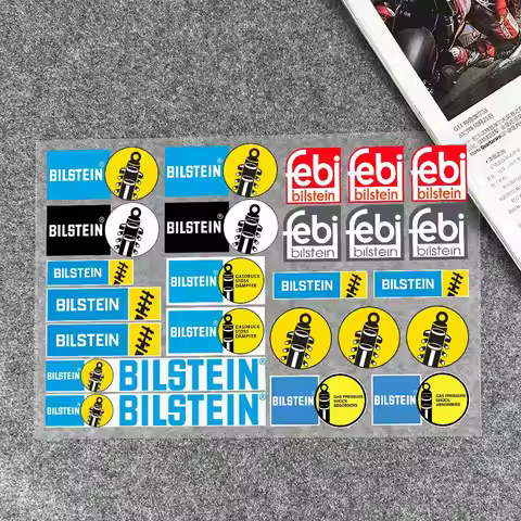 B-BILSTEIN Stickers Moto Sticker Auto Body Bumper Windows Motorcycle Laptop Walls Vinyl Decal Car Tu