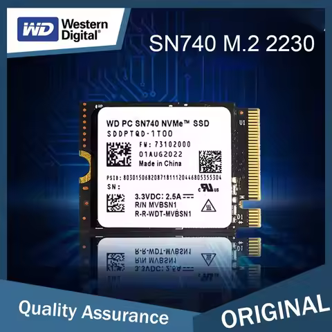 Western Digital SN740 M.2 2230 1TB 2TB SSD Gen4 PCIe 4.0 X4 NVMe Solid State Drive, suitable for Ste