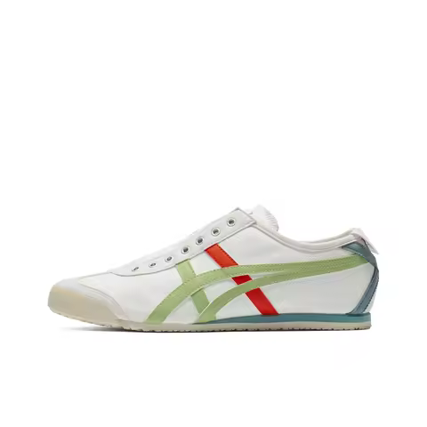 Onitsuka Tiger MEXICO 66 SLIP on Casual Shoes Unisex White Green 1183A360-129