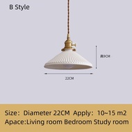 Gốm sứ Nhật Bản Đèn chùm trần Bắc Âu quán rượu đầu giường Đèn LED phòng khách đèn và Đèn lồng của tr