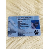 Animal Cat Id Tag Card | Dog Card