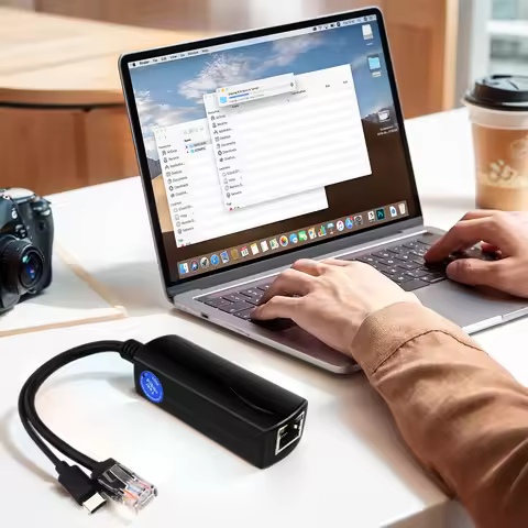 PoE 48V To USB-C 5V/4A Output Adaptive 10/100/1000Mbps PoE Splitter 48V To 5V 4A Micro USB Adapter f