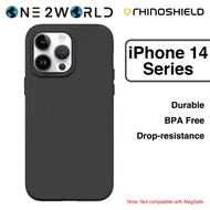 RhinoShield SolidSuit Case for iPhone 14, 14 Plus, 14 Pro, and 14 Pro Max - Slim, Protective, Shock Absorbent, Customizable Buttons