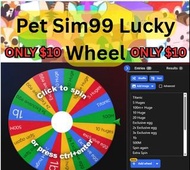 Pet Simulator 99 Lucky wheel. Chance for Titanic! Pet sim99 Pet sim huges gems exclusive eggs PS99 p