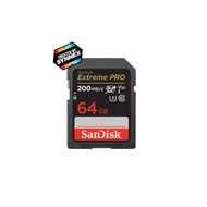 SD CARD 64GB (เอสดีการ์ด) SANDISK EXTREME PRO UHS-1 (SDSDXXU-064G-GN4IN) - 1 ชิ้น