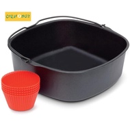 Air Fryer Non-Stick Baking Pan for Philips Airfryer,Power Airfryer,Silicone Oven Mitts Air Fryer Accessories 7Inch