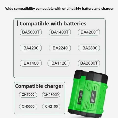 Universal 56V 4.0Ah Lithium-ion Battery for EGO Power+ BA1400 BA2800 BA5600T BA4200 BA2240 BA1120, R
