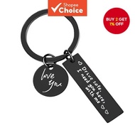 Gift For Boy Friend Drive Safe Keychain Stainless Steel Keychain