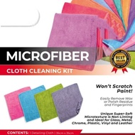 Color Microfiber Washcloth Cloth Cleaning Kit