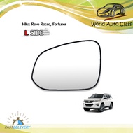 เนื้อเลนส์กระจก ข้าง ซ้าย ใส่ Toyota Hilux REVO Rocco SR5 Fortuner 2015 - 2019 Toyota Aftermarket P
