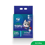 Pea Tofu【Odour Suppression Tofu】8L/2.6kg - PEIEN Cat Tofu Litter Premium Super Clumping Natural 豆腐猫砂