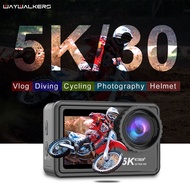 5K Action Camera Sport Bicycle Motorcycle Helmet Cam Video Shooting Stabilizer Underwater WiFi Camcorder Webcam Car Body 4K Cam