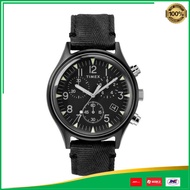 Jam Tangan Pria Timex MK1 TW2R68700 Chronograph Mens Black Dial Black