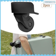 [WishshopelxnMY] 2 Pieces Luggage Replacement Wheels Luggage Accessories Mute Suitcase Wheels Style 