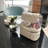 CHANEL油蠟皮透明後背包