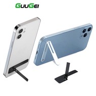 Guugei Ultra-thin Invisible Mobile Phone Stand Desktop Support Metal Phone Holder Foldable For Phone Samsung Huawei Xiaomi