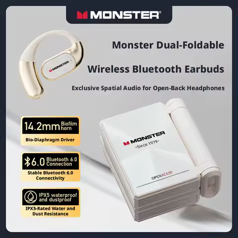 audífonos MONSTER auriculares open ear ac530 earbuds over ear earbuds wireless bluetooth earphone he