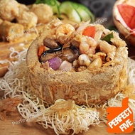 Perfect Five  Golden Yam Ring/Yam Basket  五佳 黄金芋头圈( Without Ingredients) Min 2 Pkt  Handmade/Frozen
