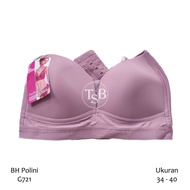 BH Polini G721 3 Hooks Wire Free BRA Wanita BRA PoliniWanita 34 36 38 40