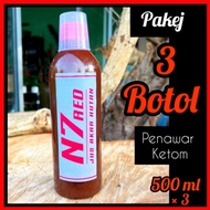 (3 botol ) Jus N7 RED . Penawar Ketom . Jus Herba Hutan . Original HQ .