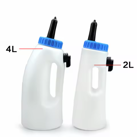 Livestock Cow Calf Milk Feeding Bottle 2L/4L Replacement Rearing Drinker Nipple Feeding Bottle Holde