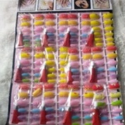 YF89- CHILDREN'S FAKE NAILS SHEETS - CONTENTS 12 SETS