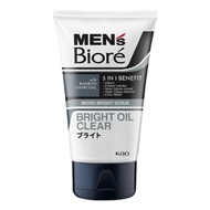 Biore mens facial wash bright oil clear 100 ml